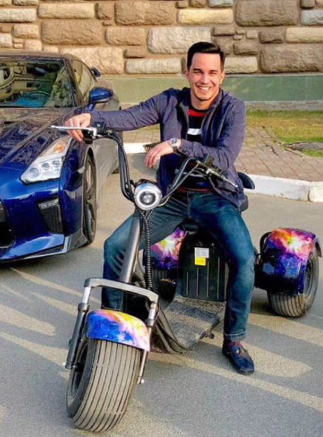 Tempo di carico elettrico del motorino 2000w 1500w 3-5h del Eec Citycoco 24