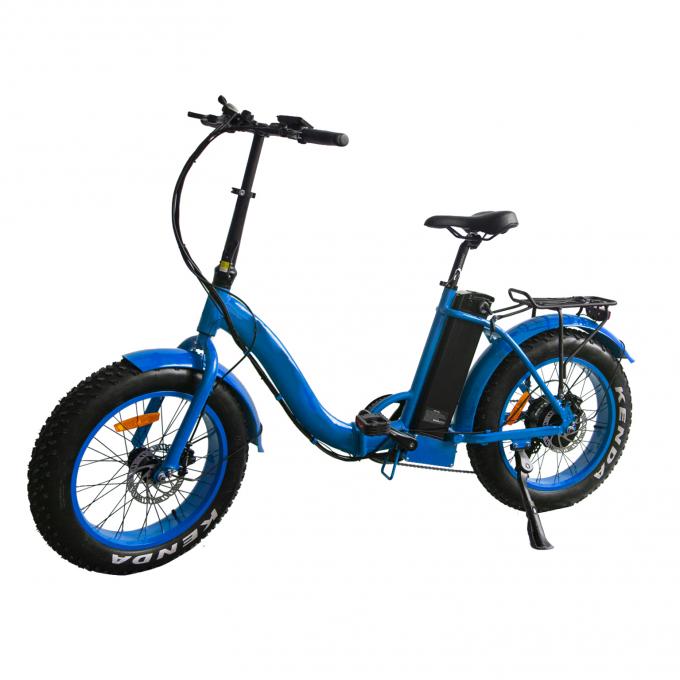 Bici elettrica spessa a 20 pollici piegante di Tiro della gomma della sospensione completa elettrica grassa del mountain bike 6