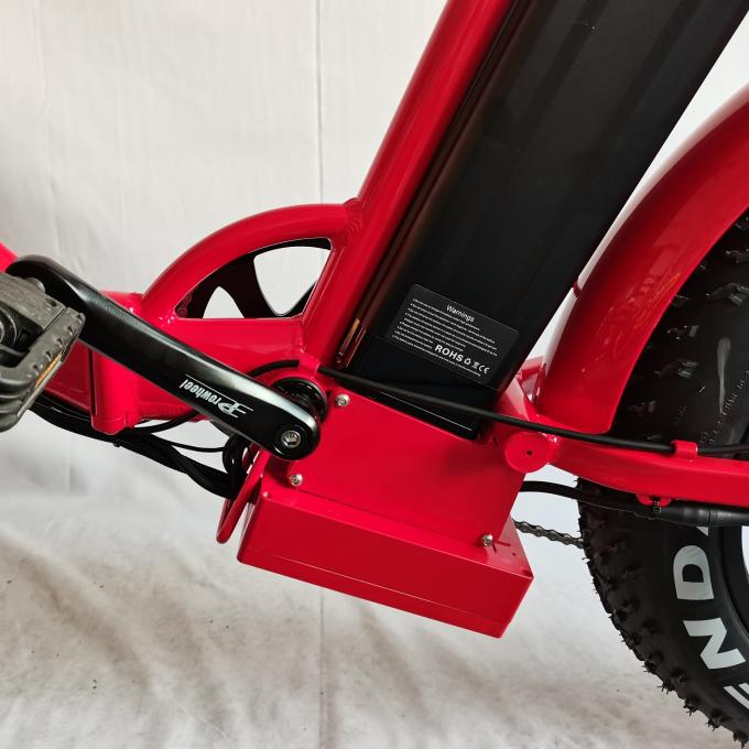 Bici elettrica spessa a 20 pollici piegante di Tiro della gomma della sospensione completa elettrica grassa del mountain bike 8