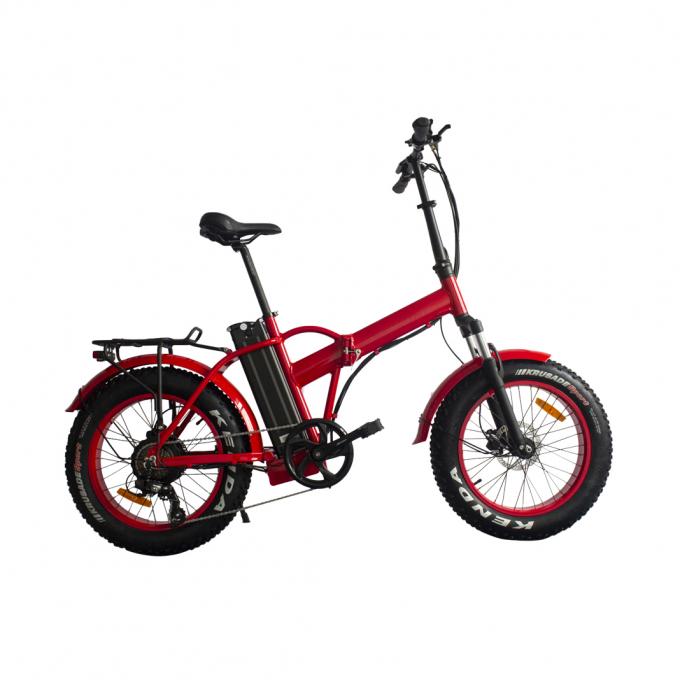 Bici elettrica portatile pieghevole della Due-ruota 40 motore 20in della parte posteriore della gamma 48V 500W di miglio 0