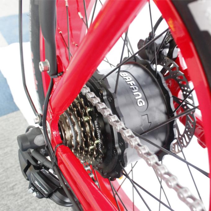 Bici elettrica portatile pieghevole della Due-ruota 40 motore 20in della parte posteriore della gamma 48V 500W di miglio 4