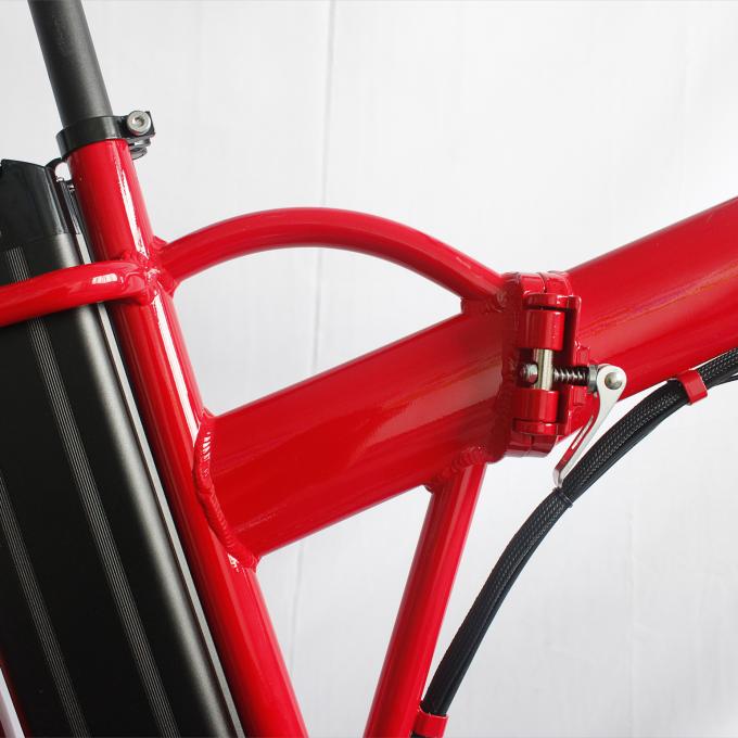 Bici elettrica portatile pieghevole della Due-ruota 40 motore 20in della parte posteriore della gamma 48V 500W di miglio 6