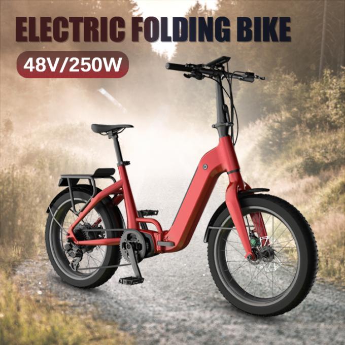 motore ad alta velocità 48v a 20 pollici del hub 32km/H che piega la batteria elettrica della bicicletta 0